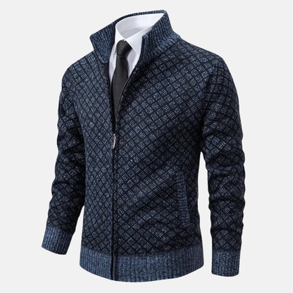 Olivier Cardigan Jacquard | Chic Cardigan Homme