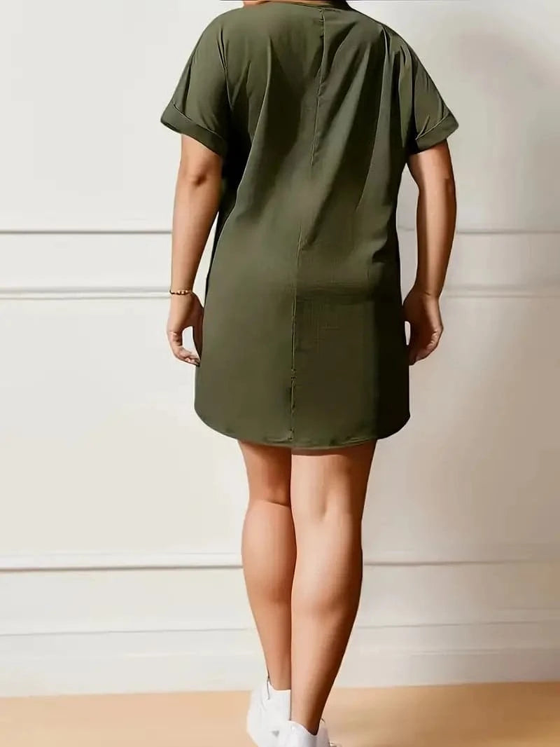 Robe portefeuille élégante avec ceinture ajustable pour femme