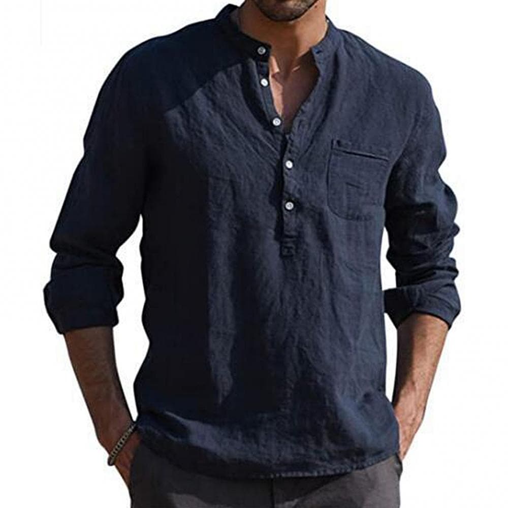 Andreas - Chemise d'été décontractée avec poche de poitrine