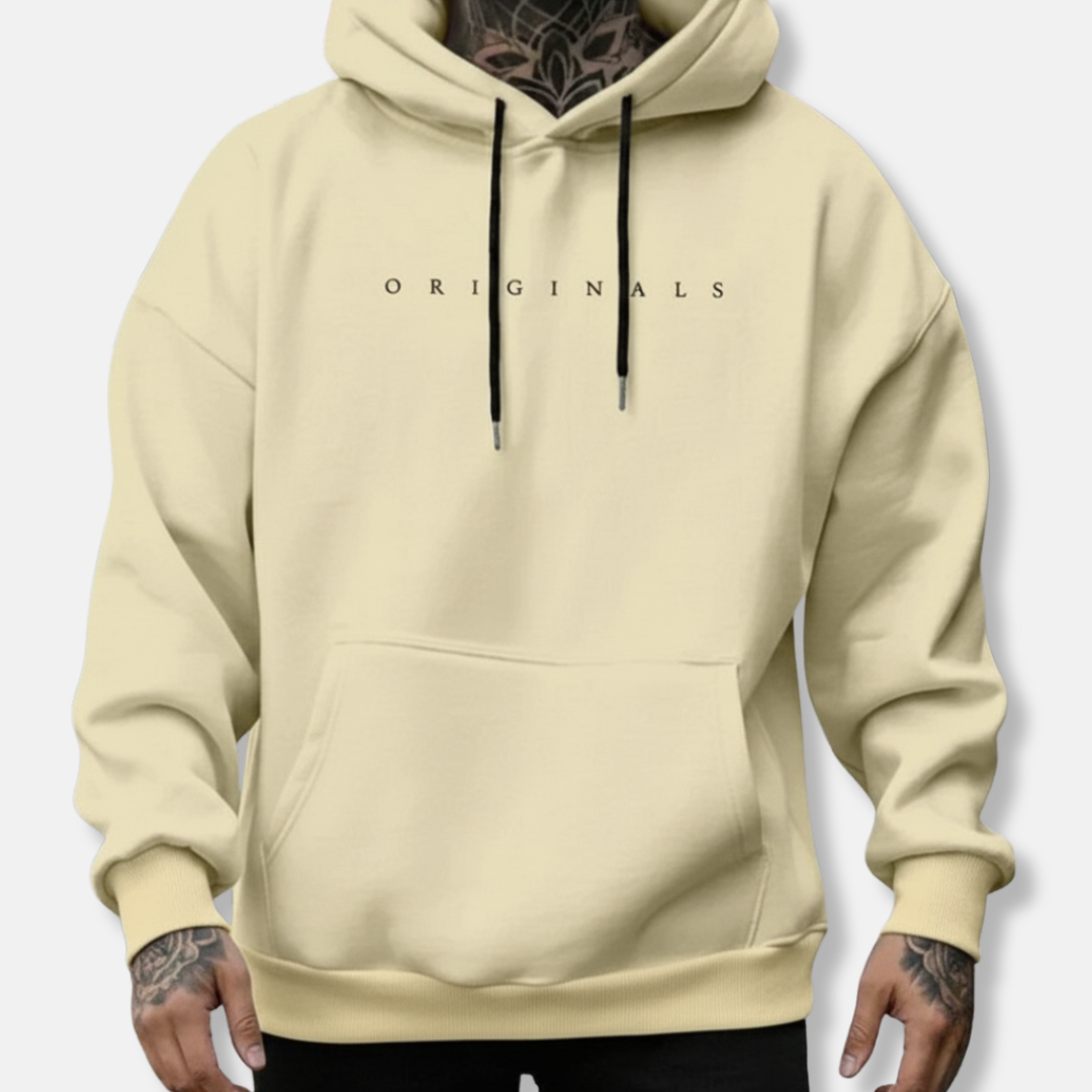 Sweat à capuche homme – Coupe décontractée – Coton – Poche kangourou – Style streetwear