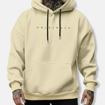 Sweat à capuche homme – Coupe décontractée – Coton – Poche kangourou – Style streetwear