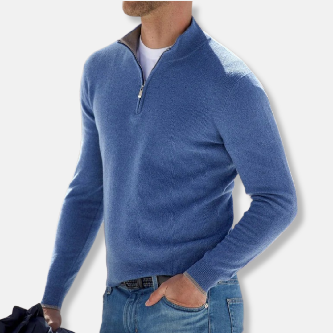 Amélie Pull Ajusté | Fermeture Éclair Pull