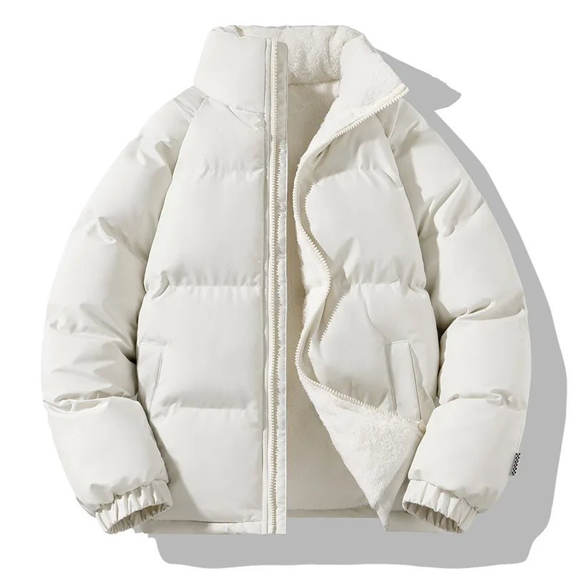 René Puffer Jacket Style Décontracté | Puffer Jacket Doublée de Polaire