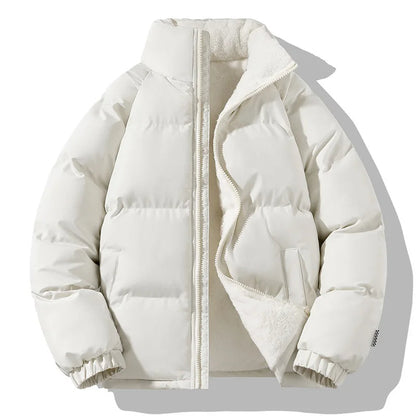 René Puffer Jacket Style Décontracté | Puffer Jacket Doublée de Polaire