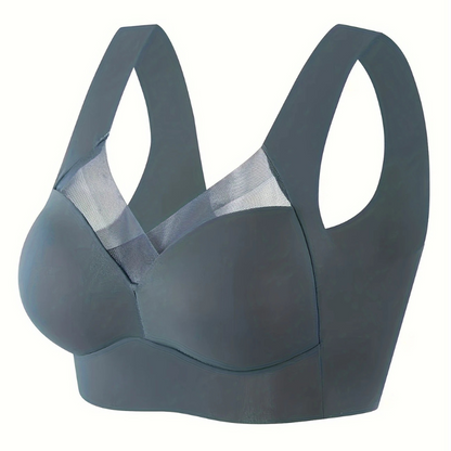 Soutien-gorge push-up femme – Sans couture – Maintien total – Bretelles larges respirantes
