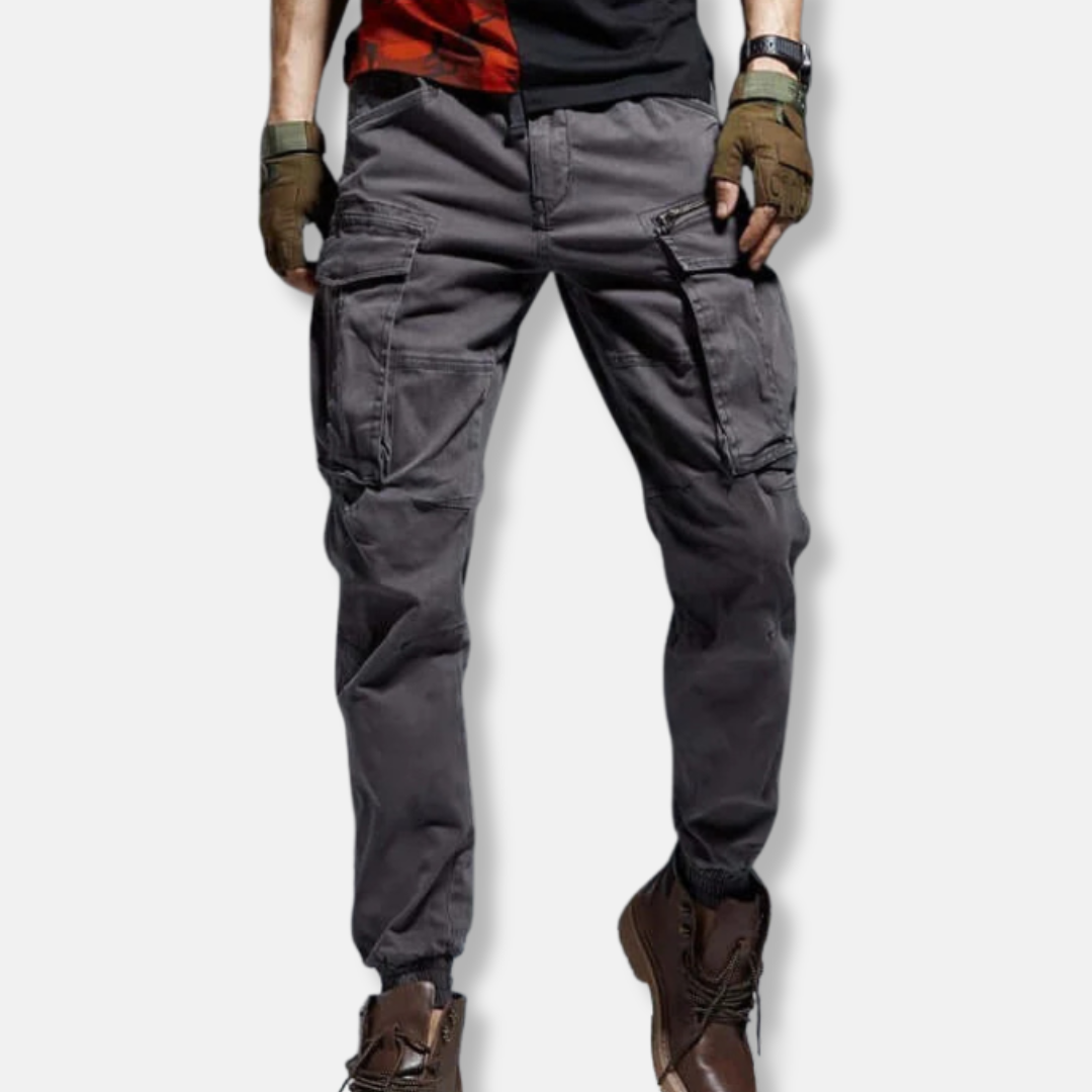 Homme Pantalon - Coton - Coupe décontractée - Taille ajustable - Poignets élastiqués