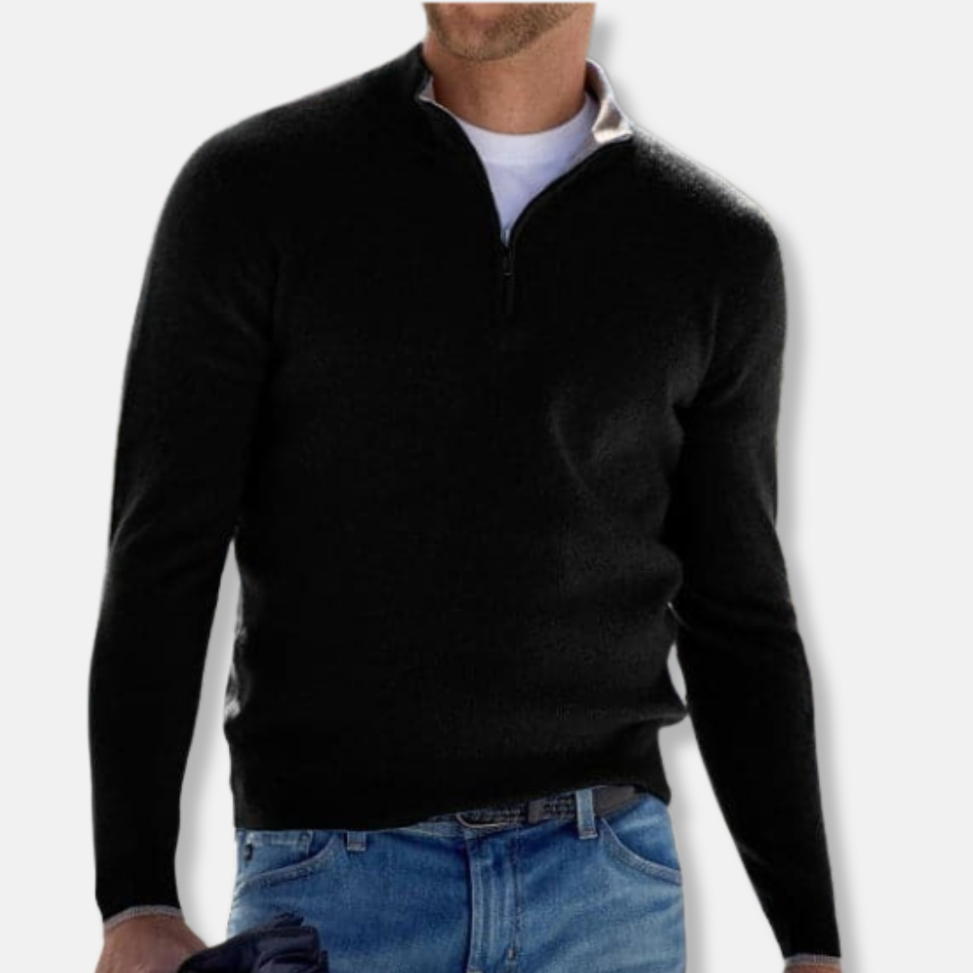 Amélie Pull Ajusté | Fermeture Éclair Pull