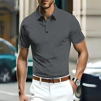 Polo homme – Coupe slim – Maille douce respirante – Manche courte – Look décontracté