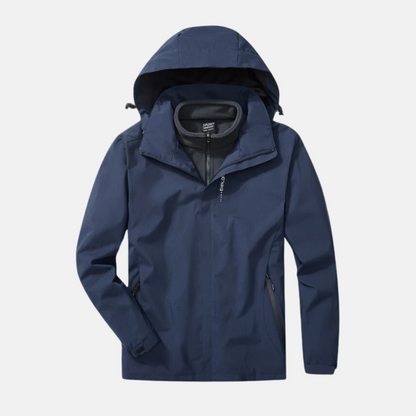 Femme Ensemble Deux Pièces - Tissu Tissé Résistant - Coupe décontractée - Col montant à capuche ajustable