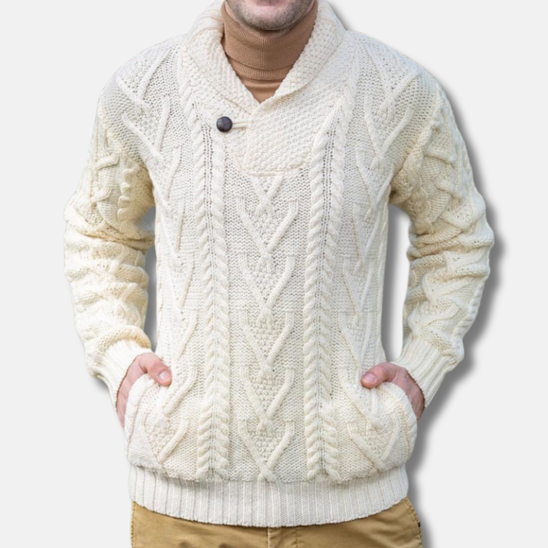 Olivier Pull Col Châle Boutonné | Homme Pull