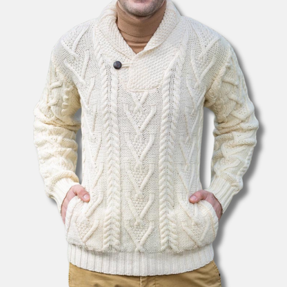 Olivier Pull Col Châle Boutonné | Homme Pull