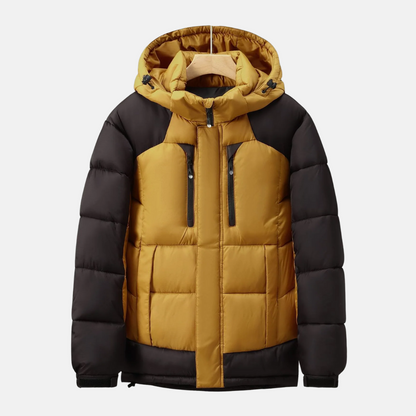 Homme Veste - Col Montant Avec Capuche - Manches Longues Ajustables