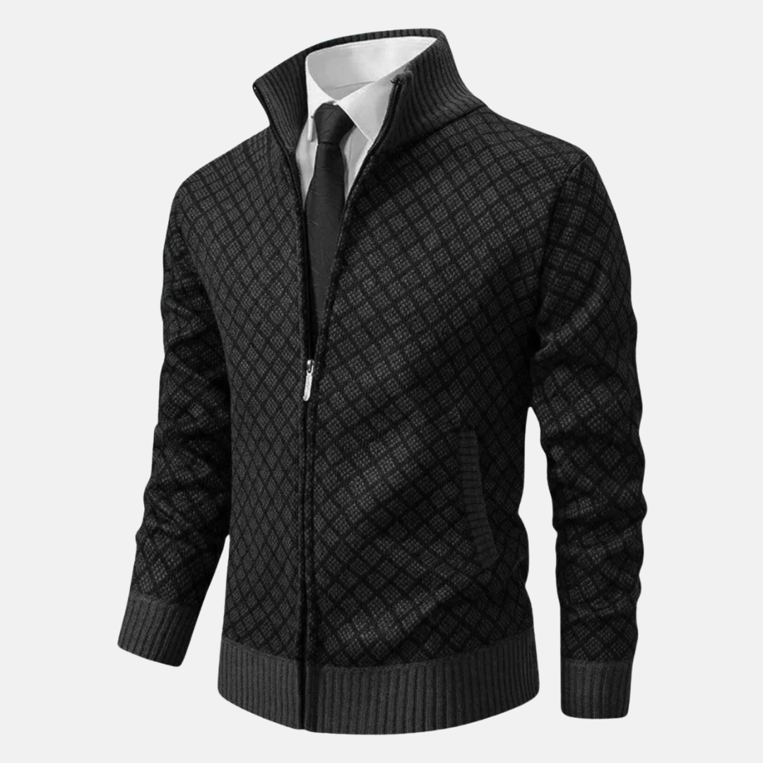 Olivier Cardigan Jacquard | Chic Cardigan Homme