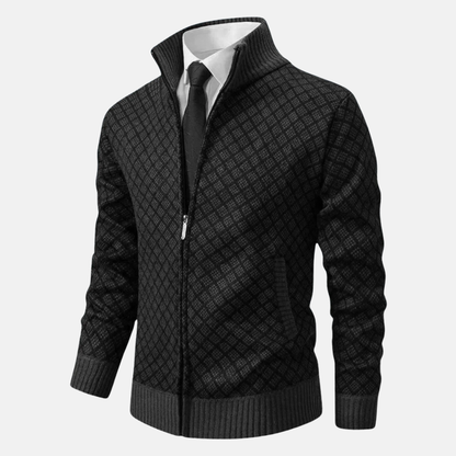 Olivier Cardigan Jacquard | Chic Cardigan Homme
