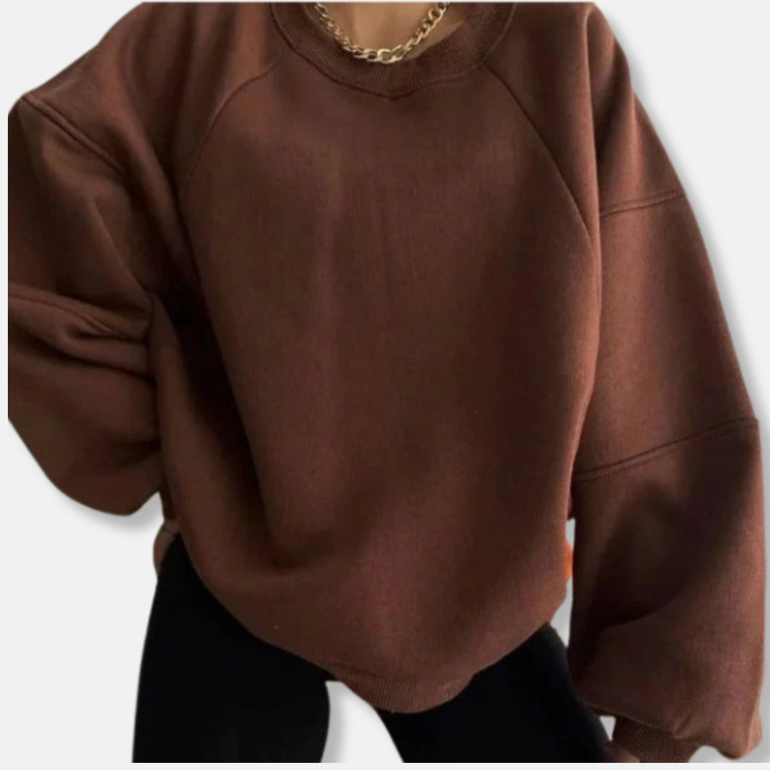 Anna Sweatshirt Oversized à Manches Bouffantes | Sweatshirt Casual