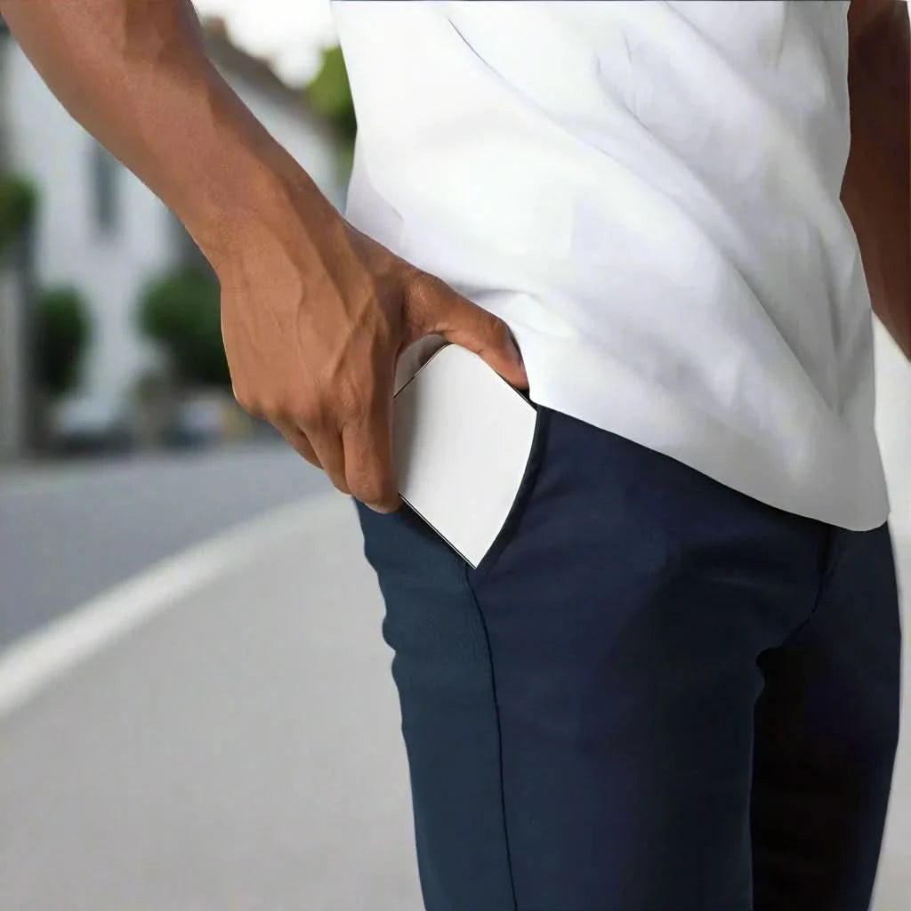 Pantalon chino de haute qualité, flexible et sur mesure pour homme