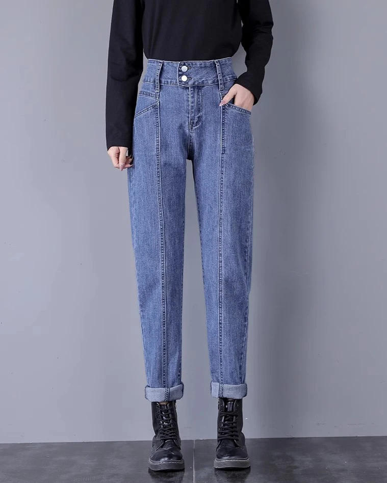 Élodie Jean Taille Haute Denim | Double-Take Jean