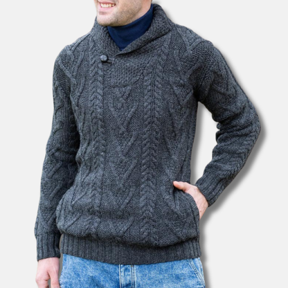 Olivier Pull Col Châle Boutonné | Homme Pull