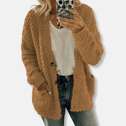 Amélie Cardigan Laine Chaleur Douce | Cardigan Chaud Femme