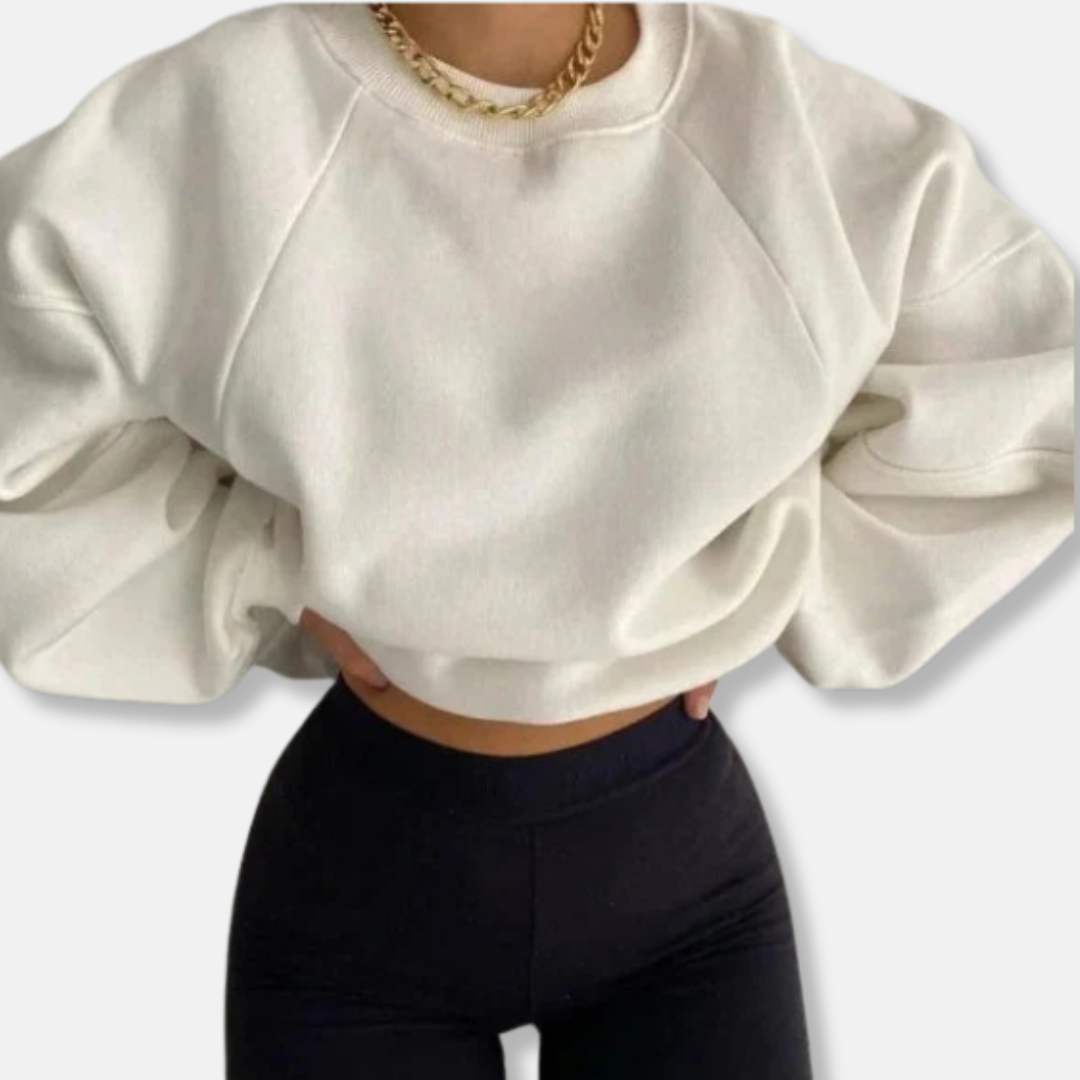 Anna Sweatshirt Oversized à Manches Bouffantes | Sweatshirt Casual
