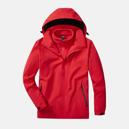 Femme Ensemble Deux Pièces - Tissu Tissé Résistant - Coupe décontractée - Col montant à capuche ajustable