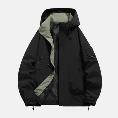 Homme Veste - Tissu Tissé - Coupe Décontractée - Capuche Ajustable - Manches Longues