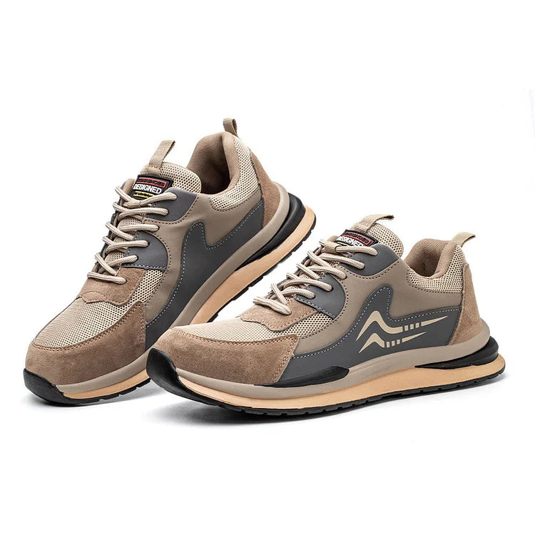 Chaussures de sécurité homme – Embout acier – Maille respirante – Semelle antidérapante