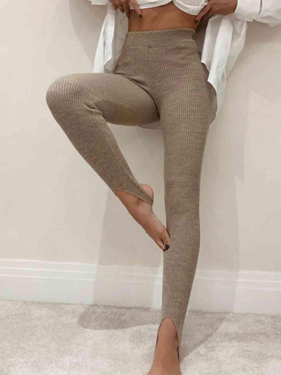 Legging taille mi-haute côtelé Clara - Confortable et extensible pour femme