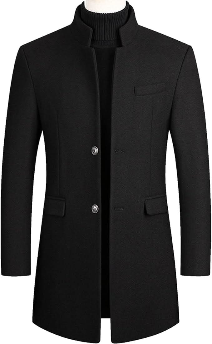 Manteau élégant, chaud, intemporel pour homme