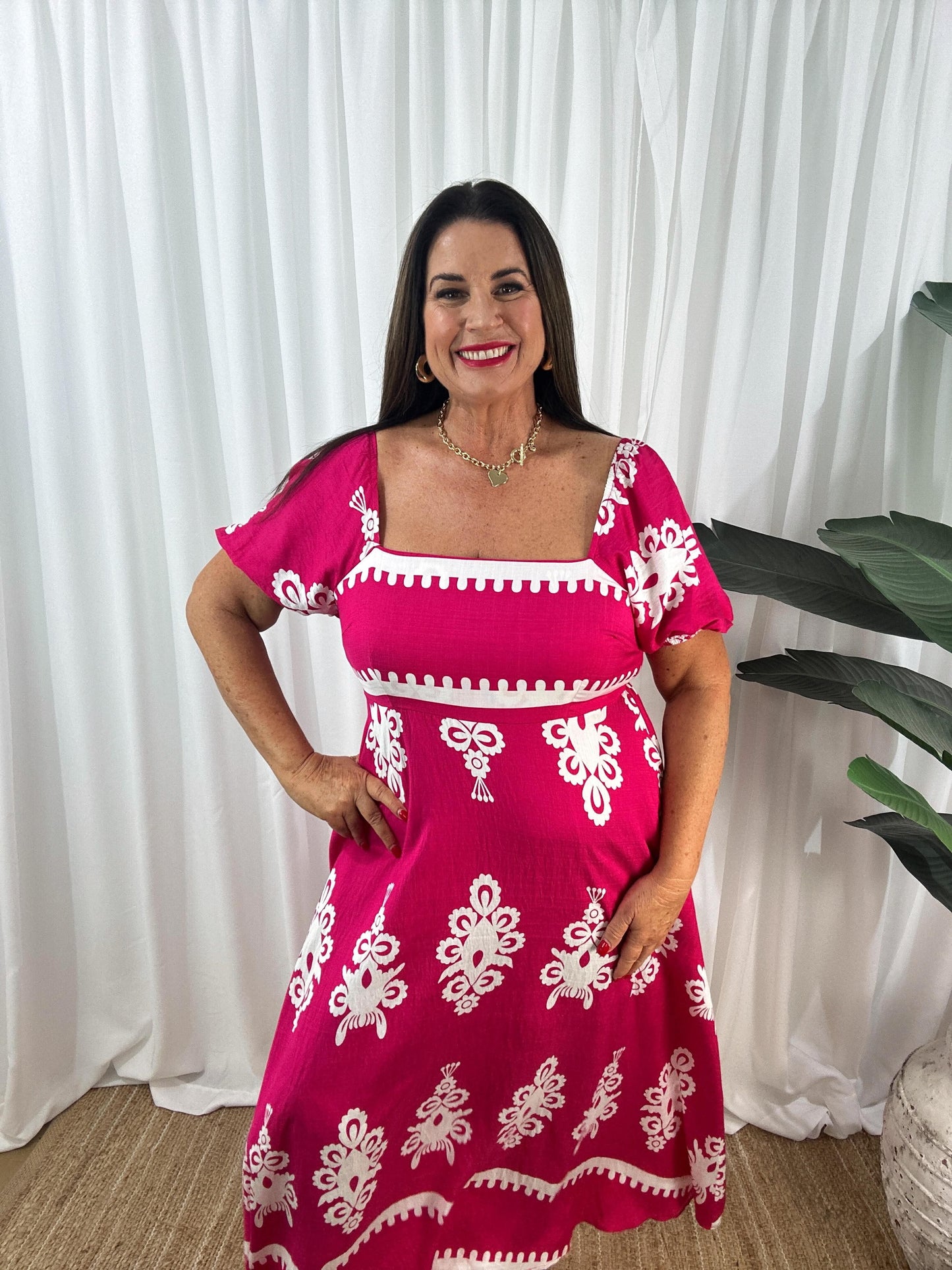 Robe Longue Femme - Épaules Dénudées - Manches Courtes Bouffantes - Fluide et Élégante