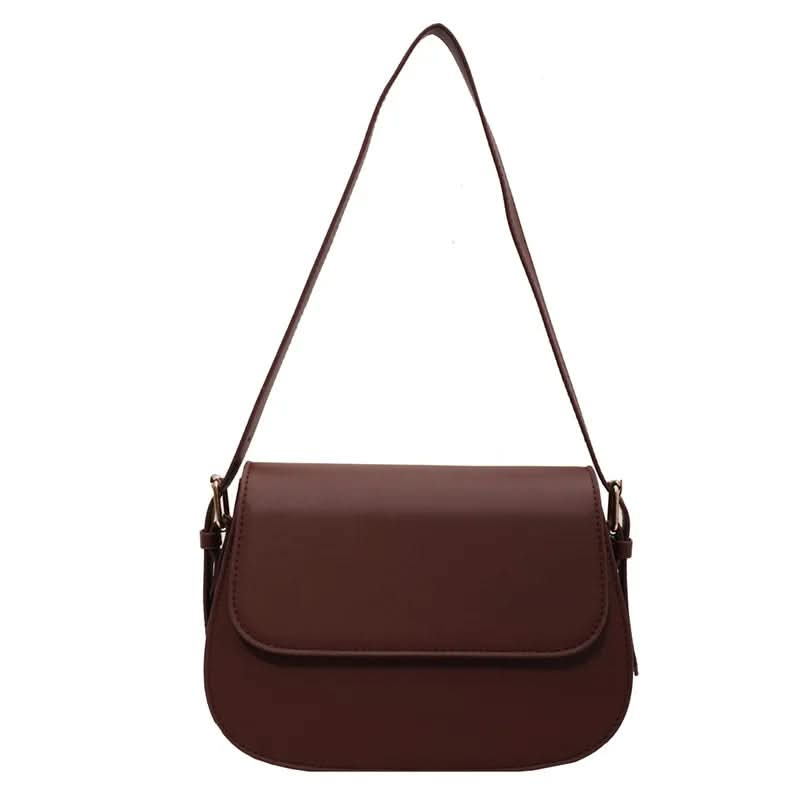 Sac à Bandoulière Classique Marron, Élégant, Pratique et Intemporel pour Femme