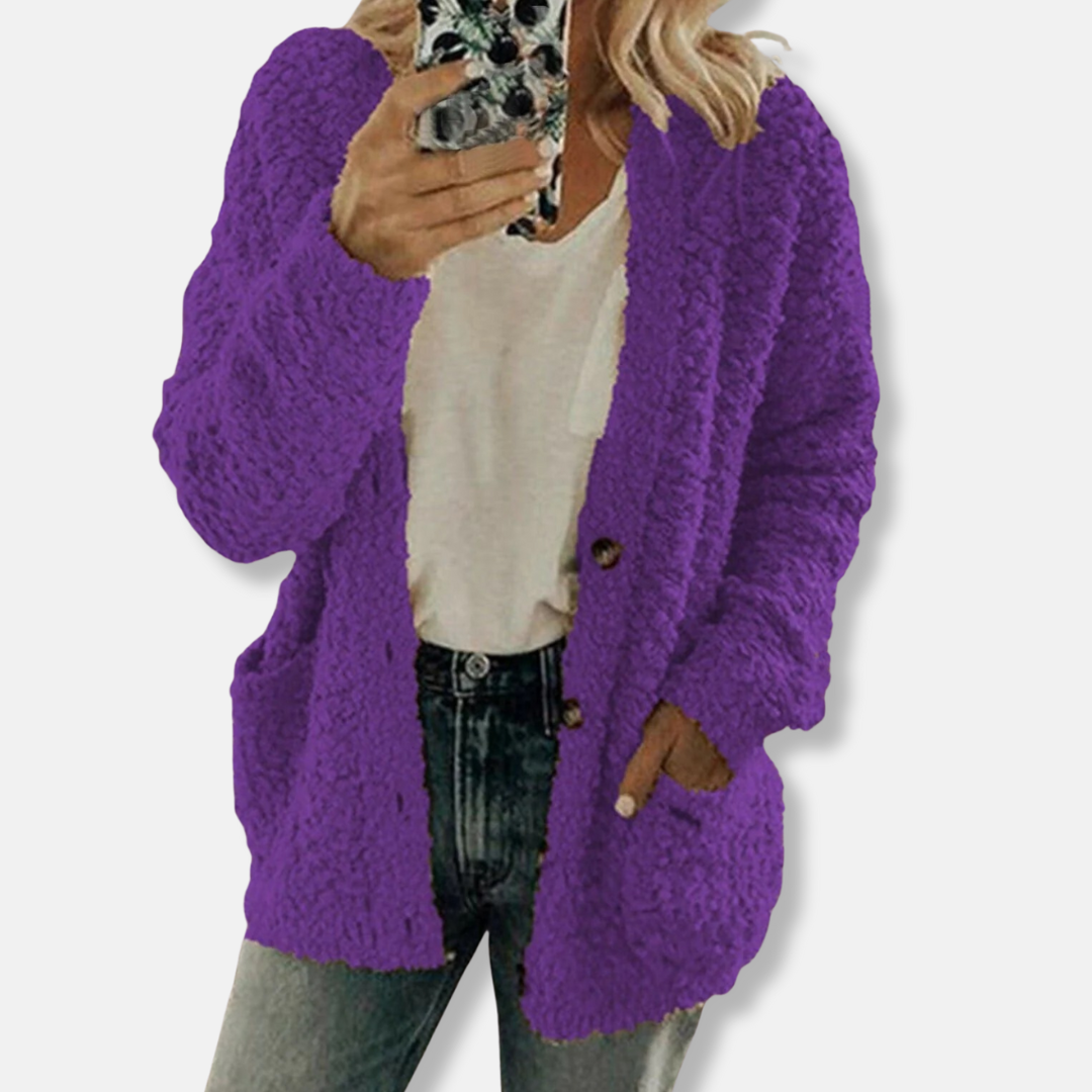 Amélie Cardigan Laine Chaleur Douce | Cardigan Chaud Femme