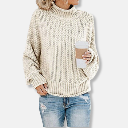 Léa Confortable Pull En Grosse Maille | Pull Confortable