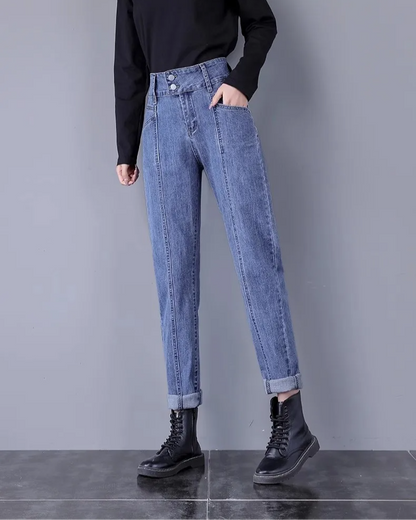 Élodie Jean Taille Haute Denim | Double-Take Jean