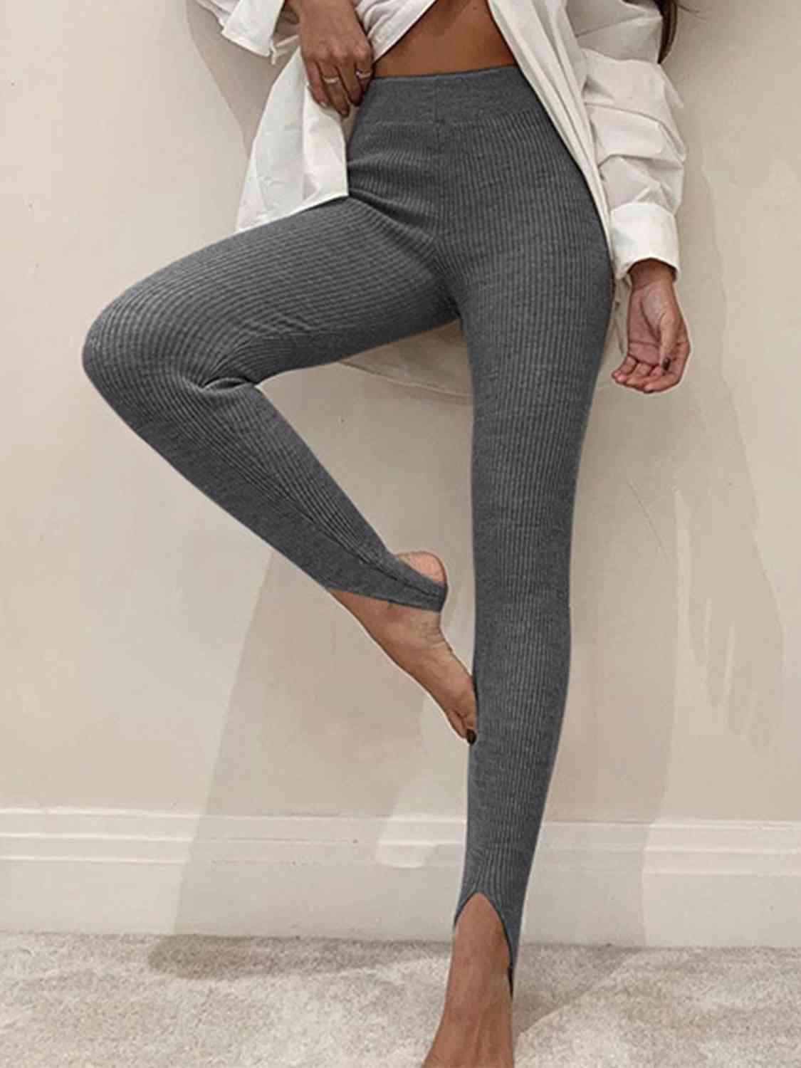 Legging taille mi-haute côtelé Clara - Confortable et extensible pour femme