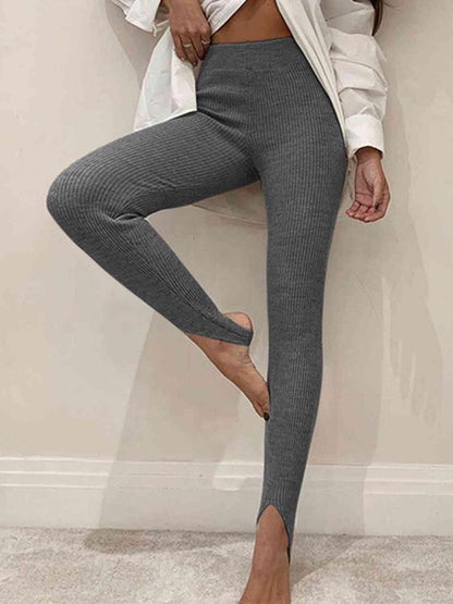 Legging taille mi-haute côtelé Clara - Confortable et extensible pour femme