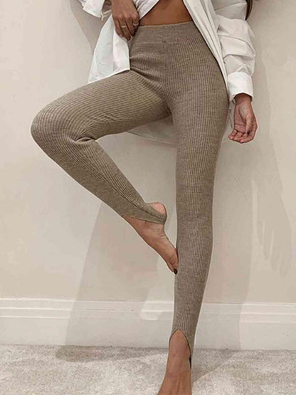 Legging taille mi-haute côtelé Clara - Confortable et extensible pour femme