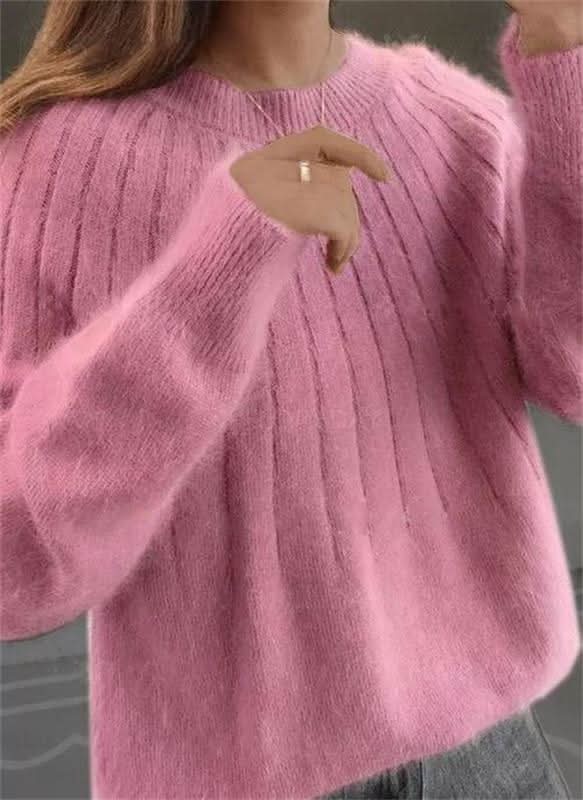 Pull en Tricot Cozy Chic, Doux, Élégant et Confortable pour Femme