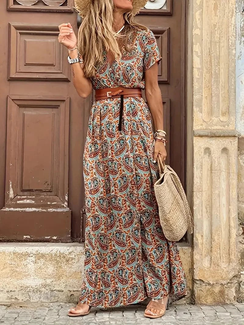 Marta - Magnifique robe aux motifs de créateurs