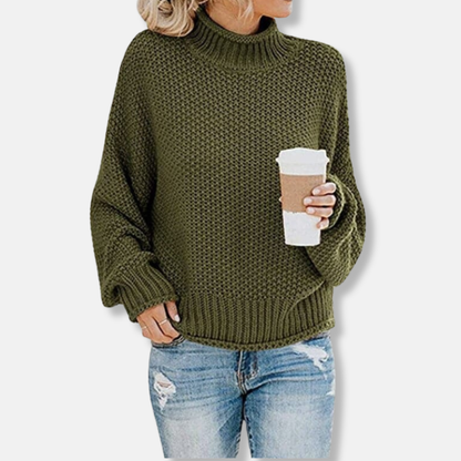 Léa Confortable Pull En Grosse Maille | Pull Confortable