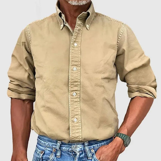 Men’s Long Sleeve Button-Down Casual Shirt