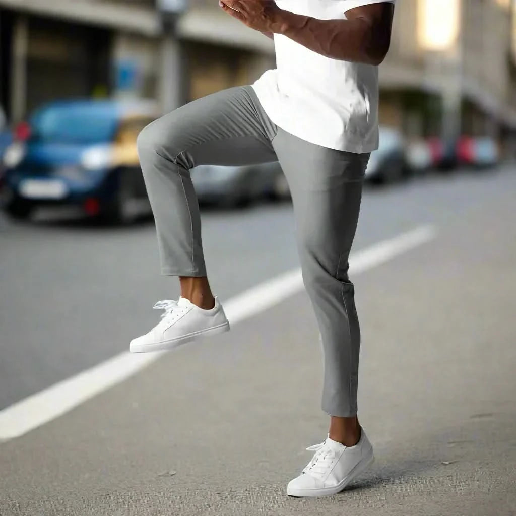 Pantalon chino de haute qualité, flexible et sur mesure pour homme