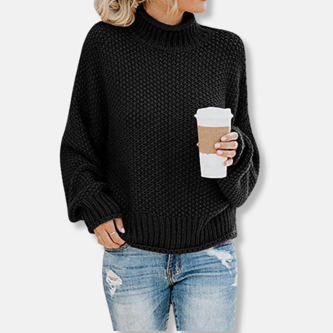 Léa Confortable Pull En Grosse Maille | Pull Confortable