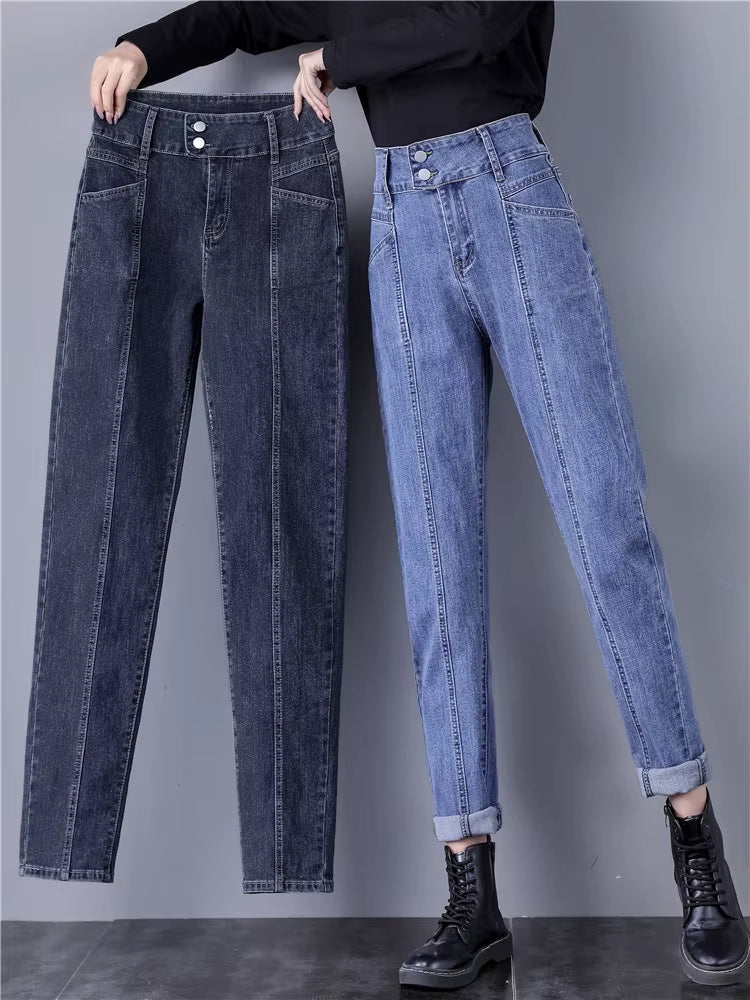 Élodie Jean Taille Haute Denim | Double-Take Jean