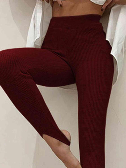 Legging taille mi-haute côtelé Clara - Confortable et extensible pour femme