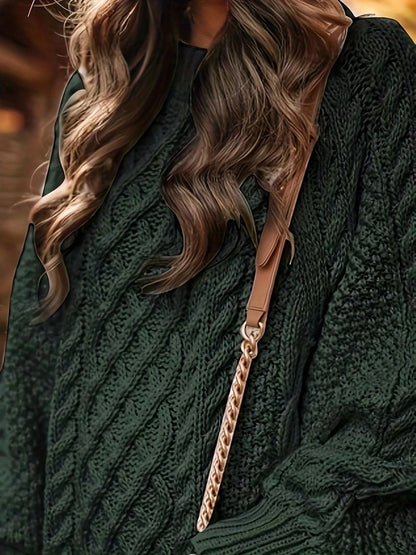 Robe Pull en Tricot Douillet, Chic et Confortable pour Femmes
