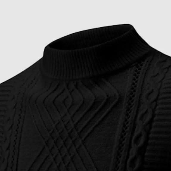 Pull à col roulé épais, élégant et confortable pour homme