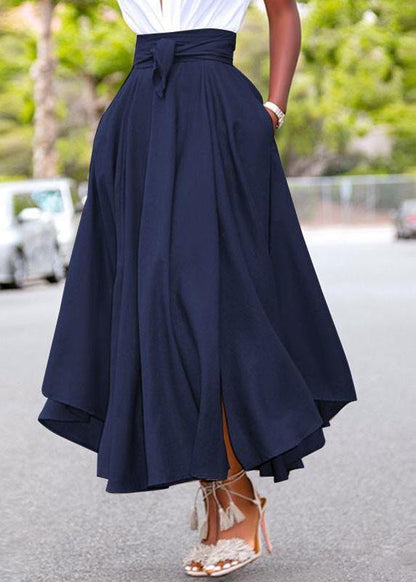 Jupe Femme Évasée – Midi Longueur – Taille Ajustable – Fermeture Dos – Tissu Respirant
