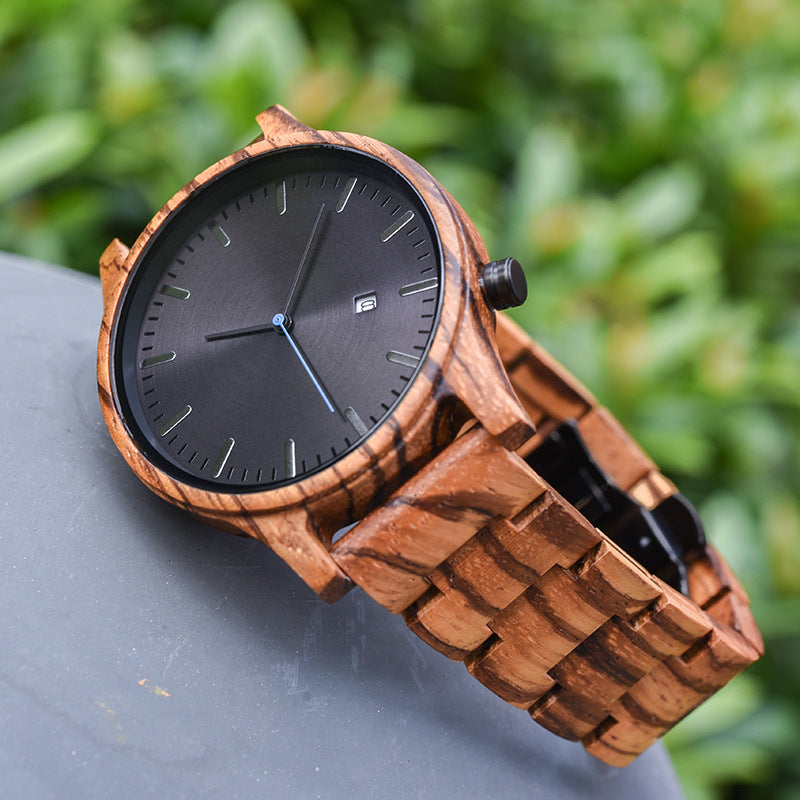 Arthur Montre Quartz En Bois | Élégante Montre Homme