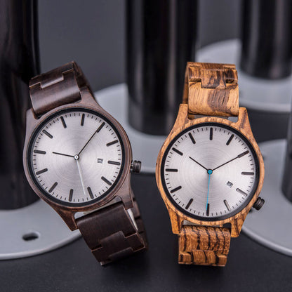 Arthur Montre Quartz En Bois | Élégante Montre Homme